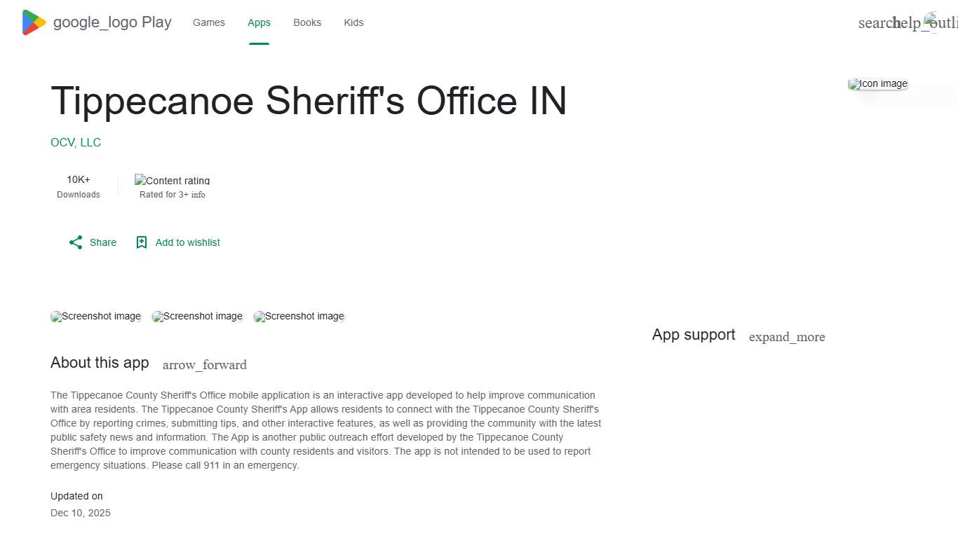 Tippecanoe Sheriff's Office IN - Apps on Google Play