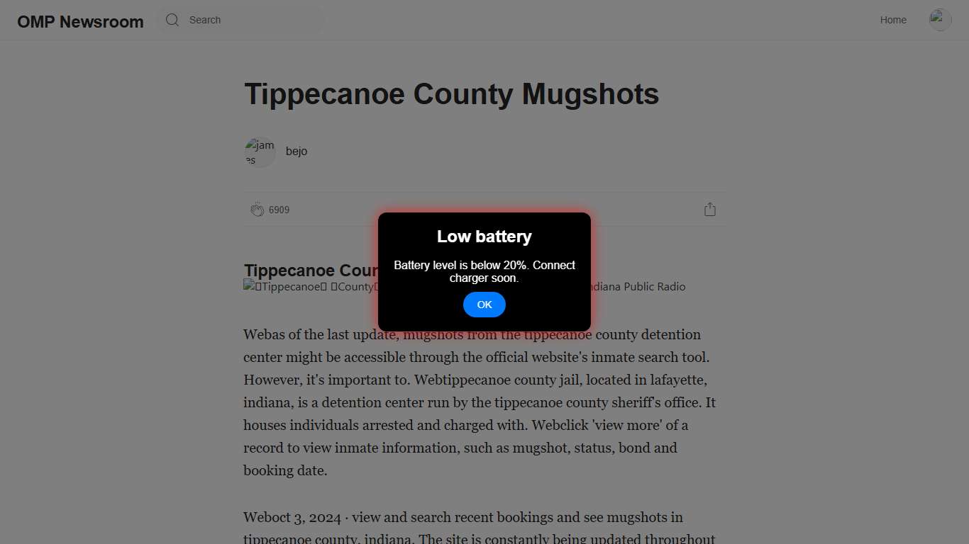 Tippecanoe County Mugshots