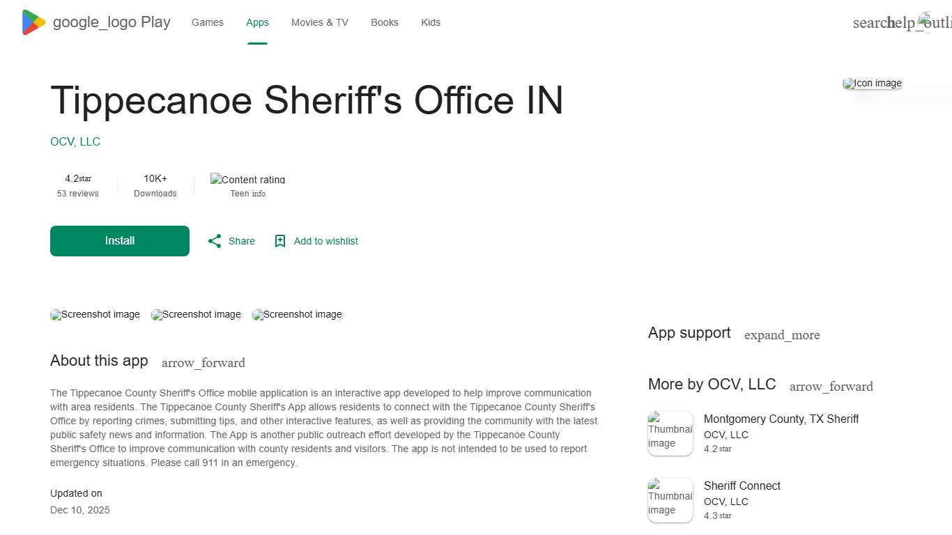 Tippecanoe Sheriff's Office IN - Apps on Google Play